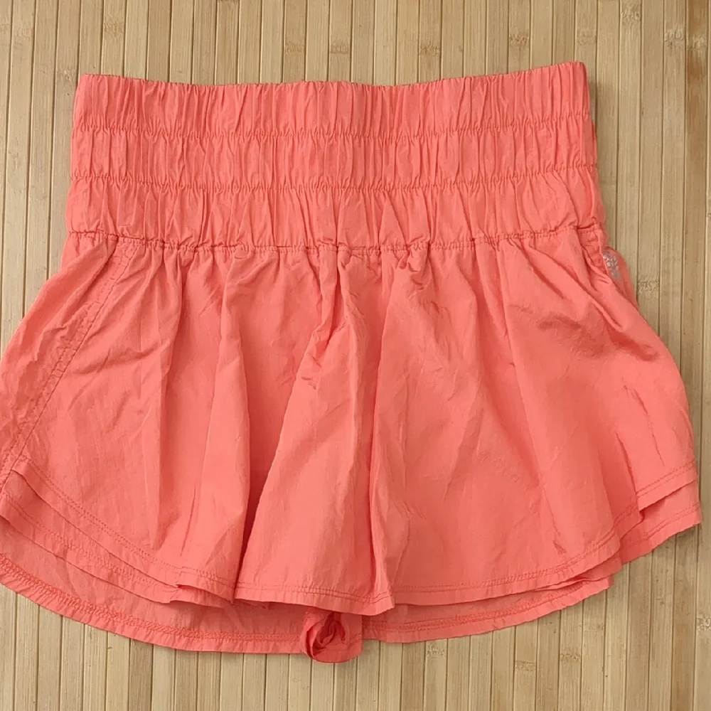 Free People FP Movement Women's Coral Orange Skort Shorts, Size Large